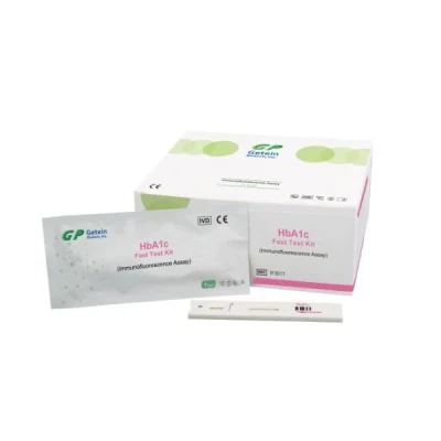 Ver imagen más grandeAgregar para compararcompartirgetein Hba1c Prueba rápida Kit de inmunofluorescencia Venta al por mayor Prueba rápida Hba1c para hospital