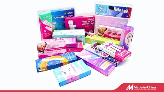 Kit de prueba rápida de alta precisión Tira de prueba de embarazo en orina temprana